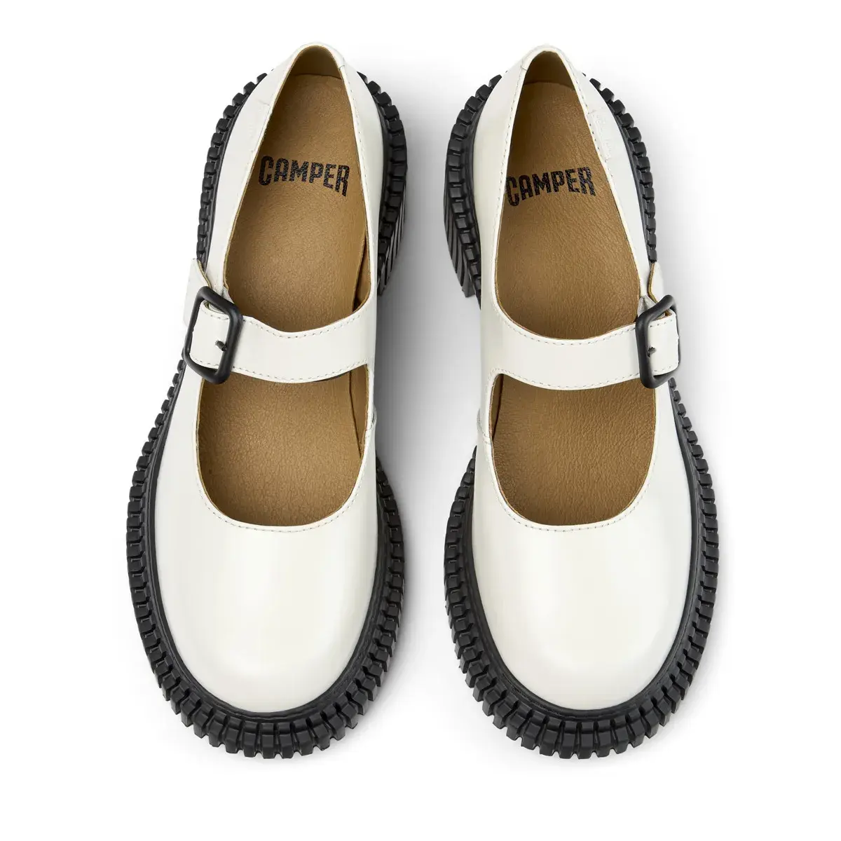 Mary Jane Plateau Pumps mit Blockabsatz