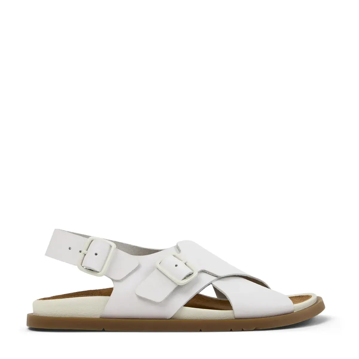 Damen Leder Sandalen mit gekreuzten Riemen