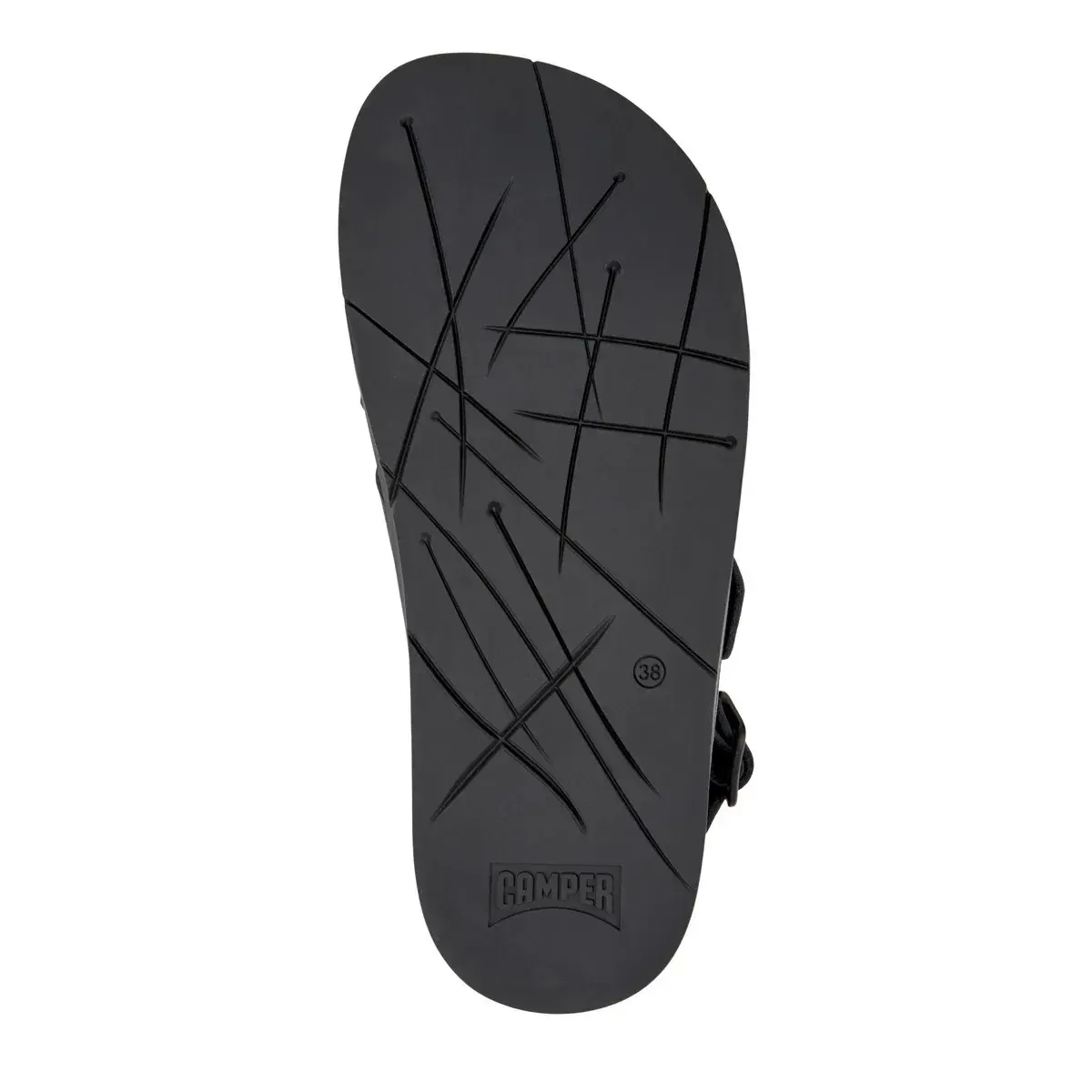 Leder-Sandalen mit gekreuzten Riemen