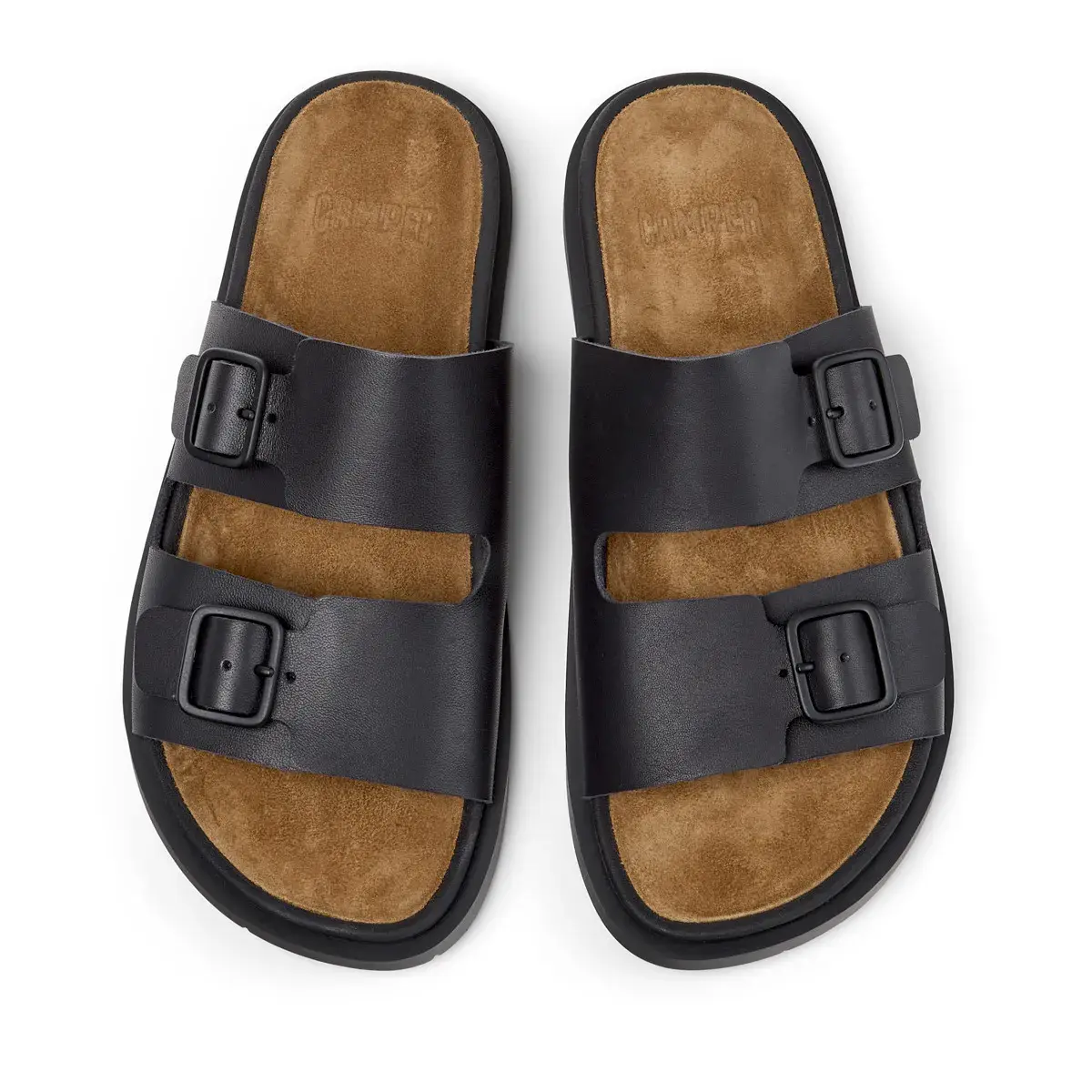 Minimalistische Ledersandalen mit Schnalle