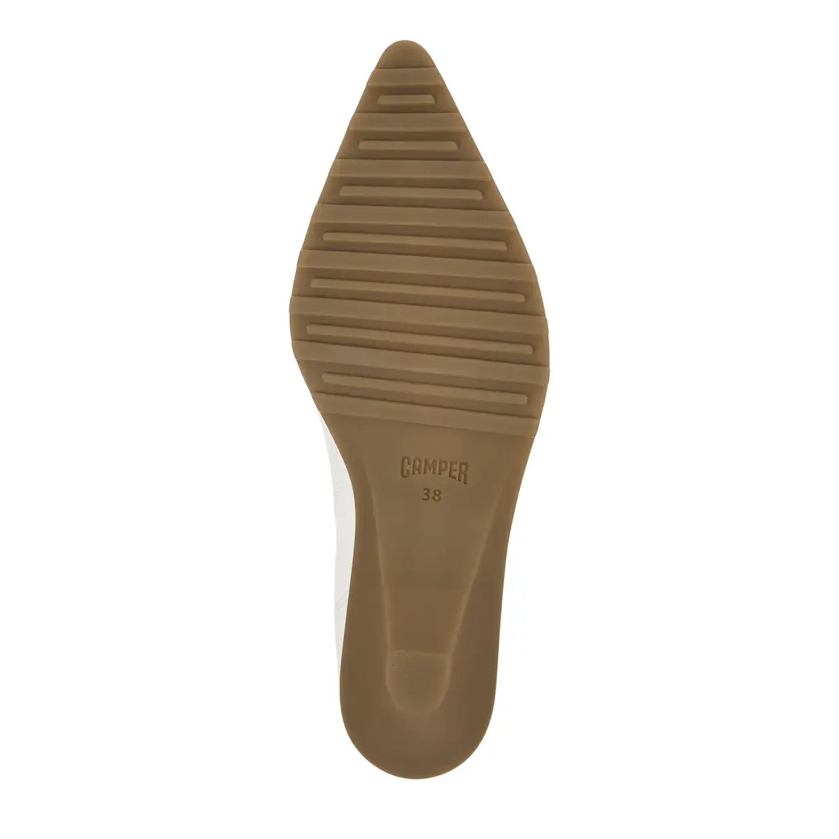 Weiße Oxford-Schnürschuhe mit Absatz