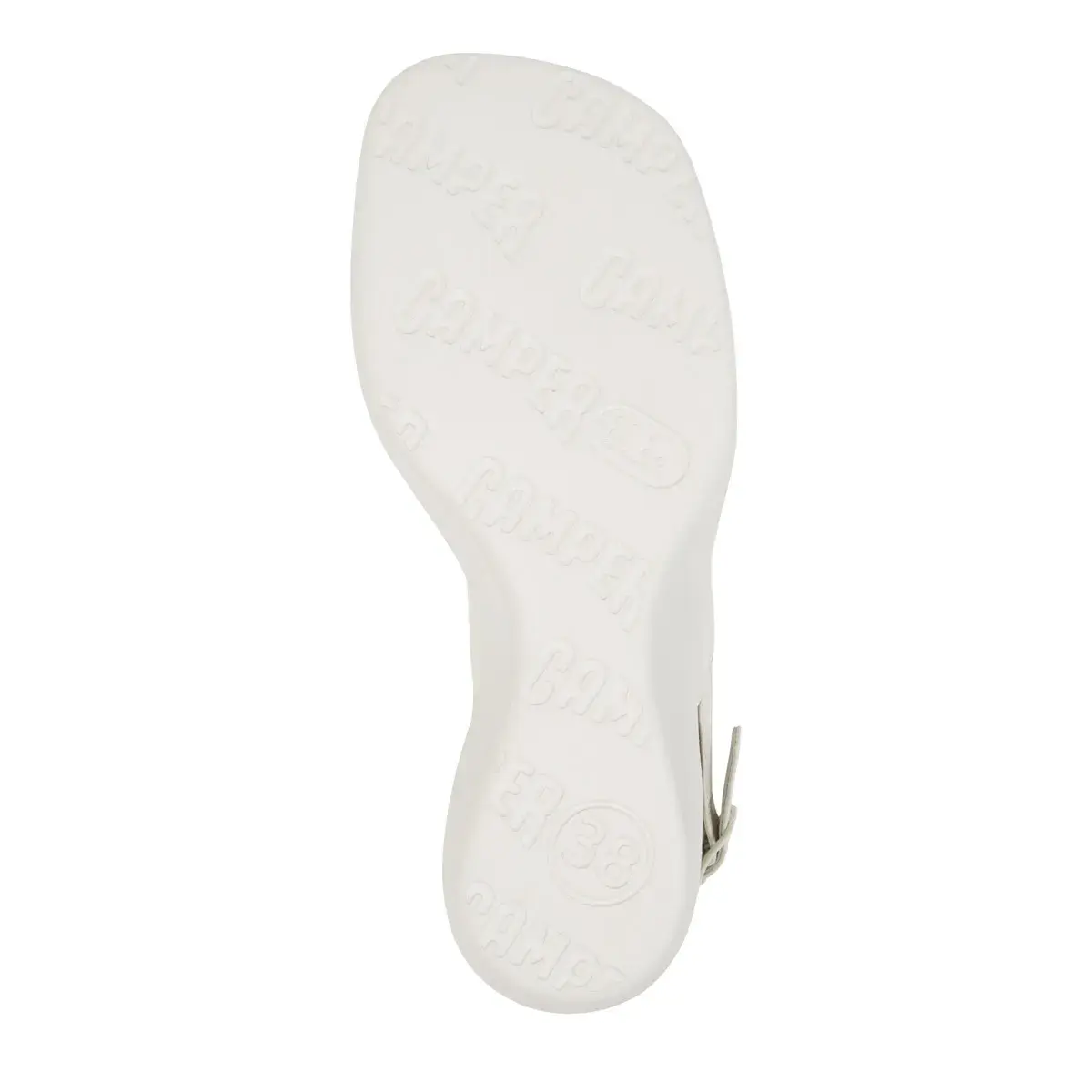 Minimalistische weiße Keilabsatzsandalen
