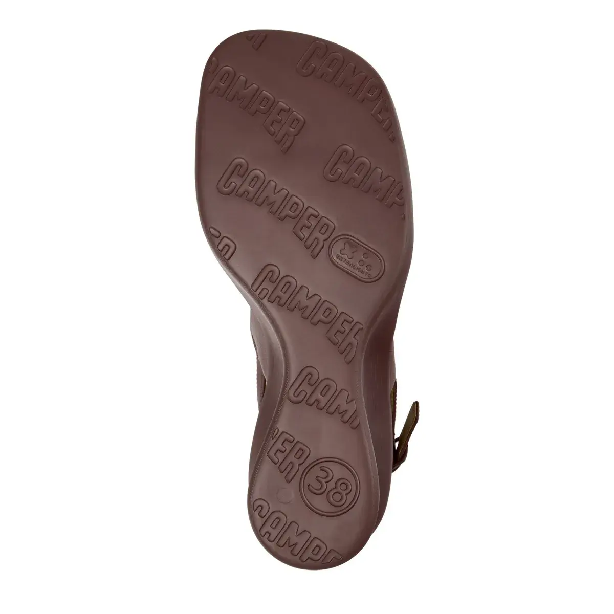 Leder-Slingback-Sandalen mit Keilabsatz