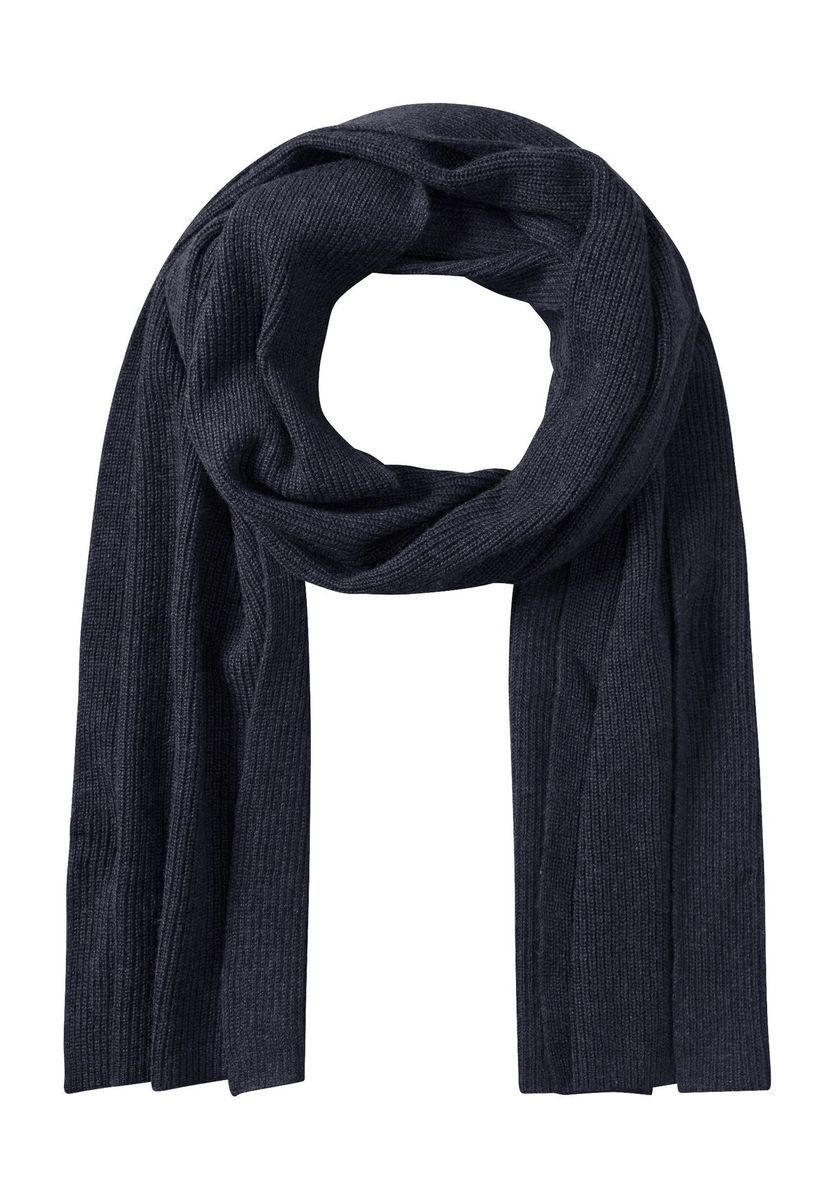 Klassischer Kaschmirschal mit Rippenstruktur