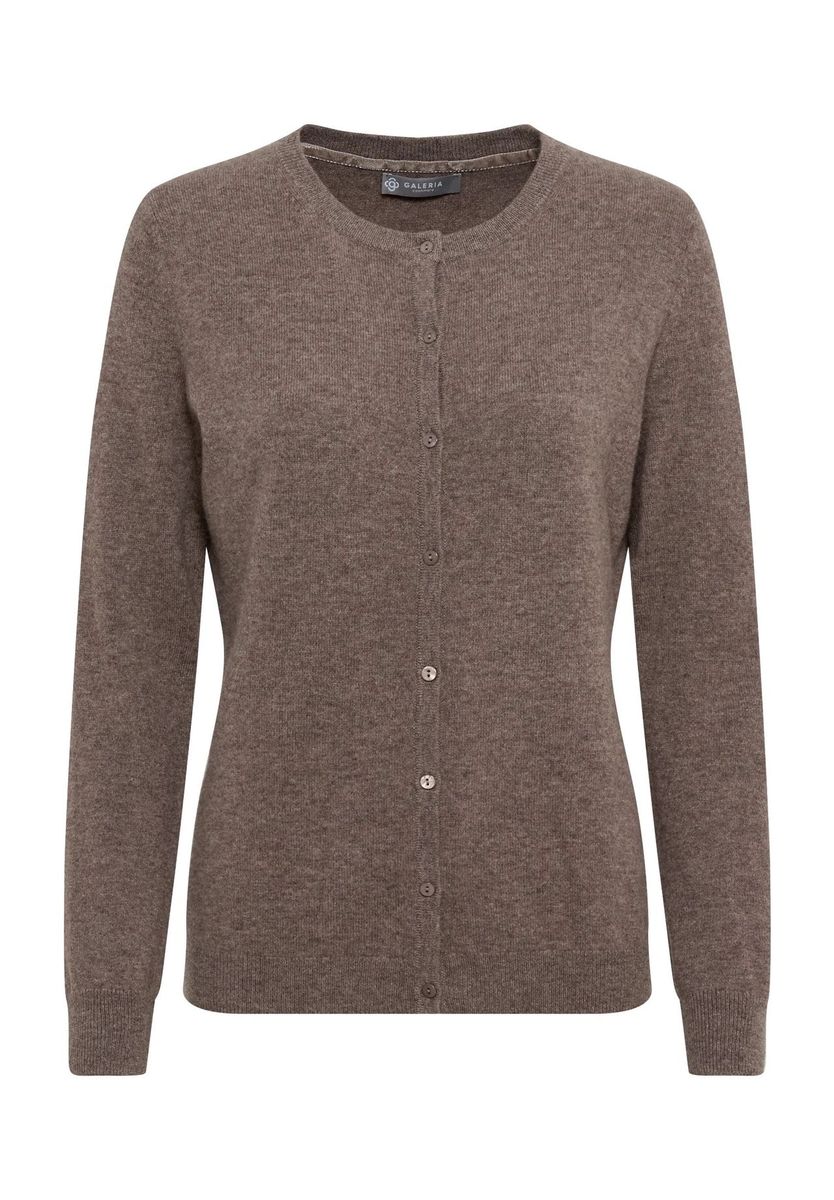 Klassische Cashmere Strickjacke