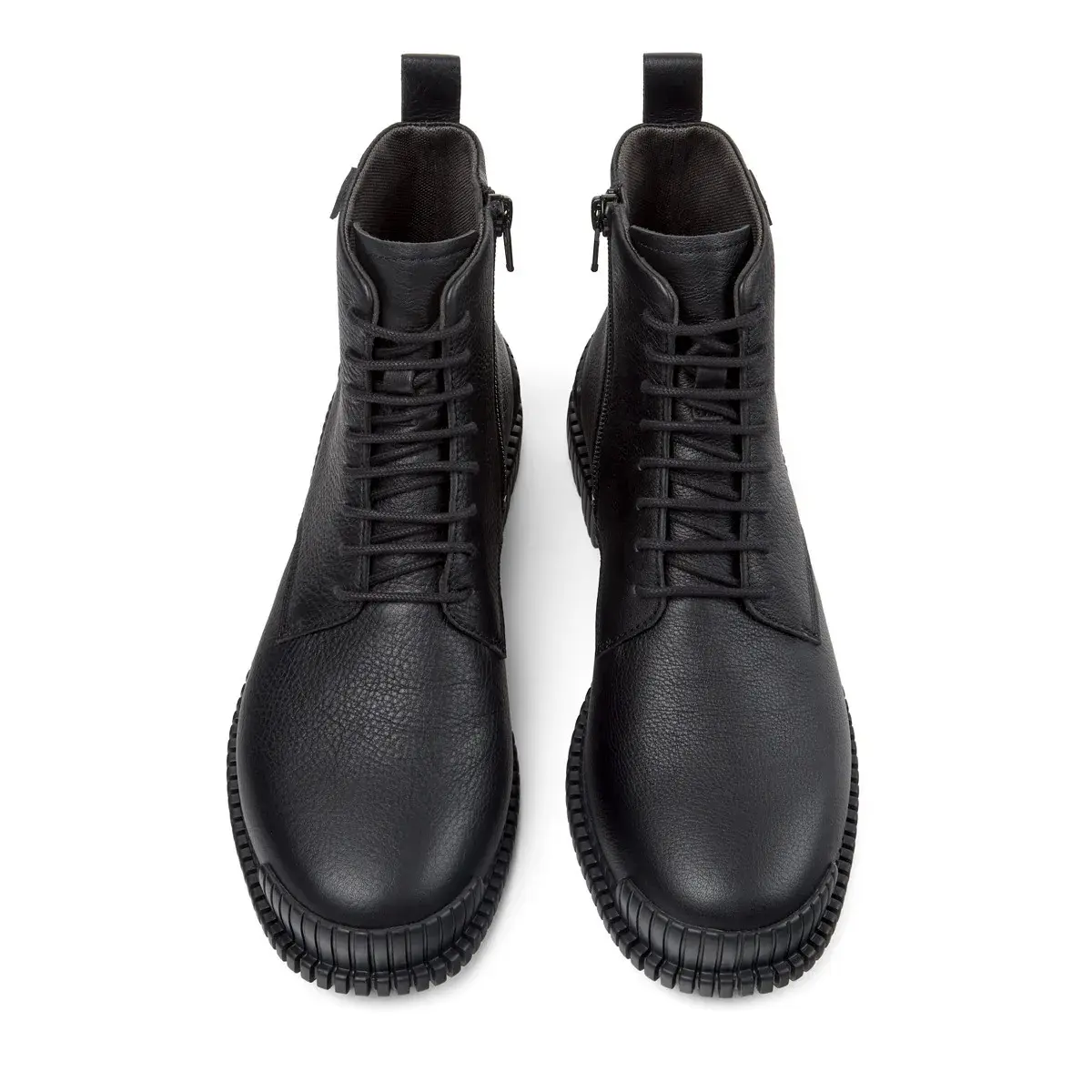 Leder Stiefeletten mit Profilsohle