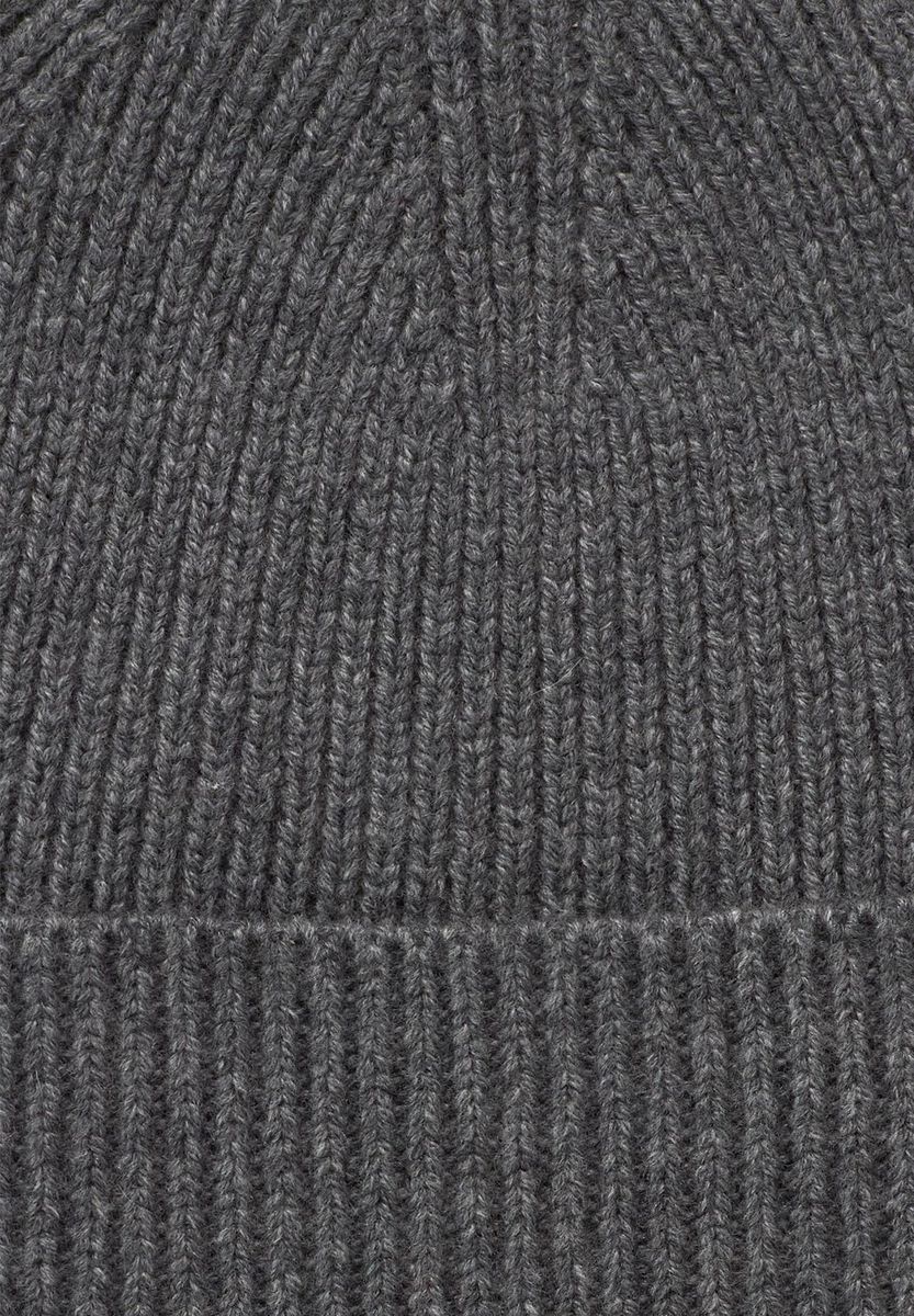 Klassische gerippte Strickmütze