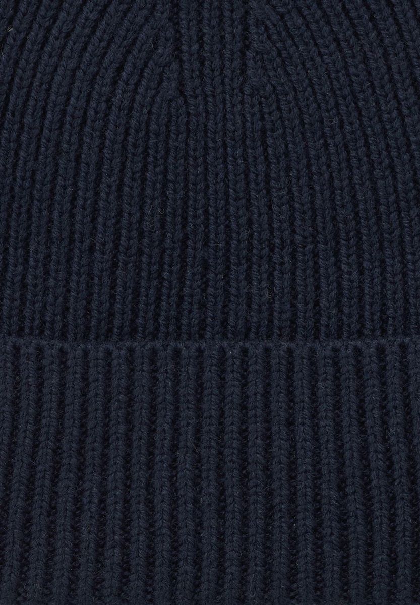 Klassische Rippstrick Mütze