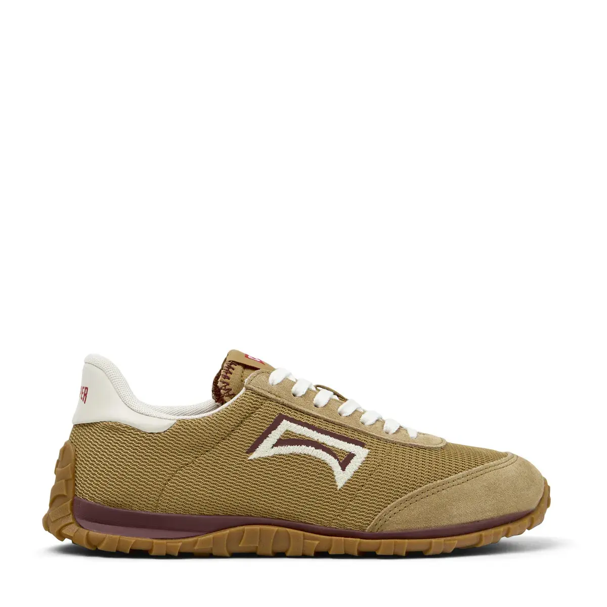 Low-Top Sneaker aus Mesh und Wildleder