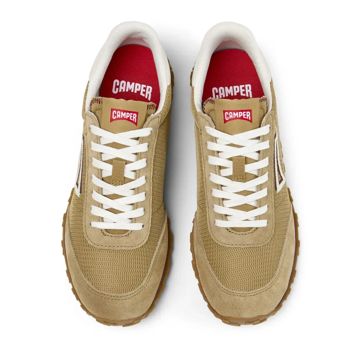 Low-Top Sneaker aus Mesh und Wildleder