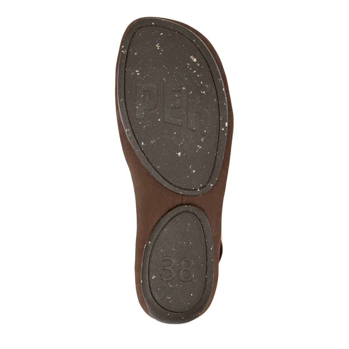Braune Slingback-Sandalen mit Kreuzriemen