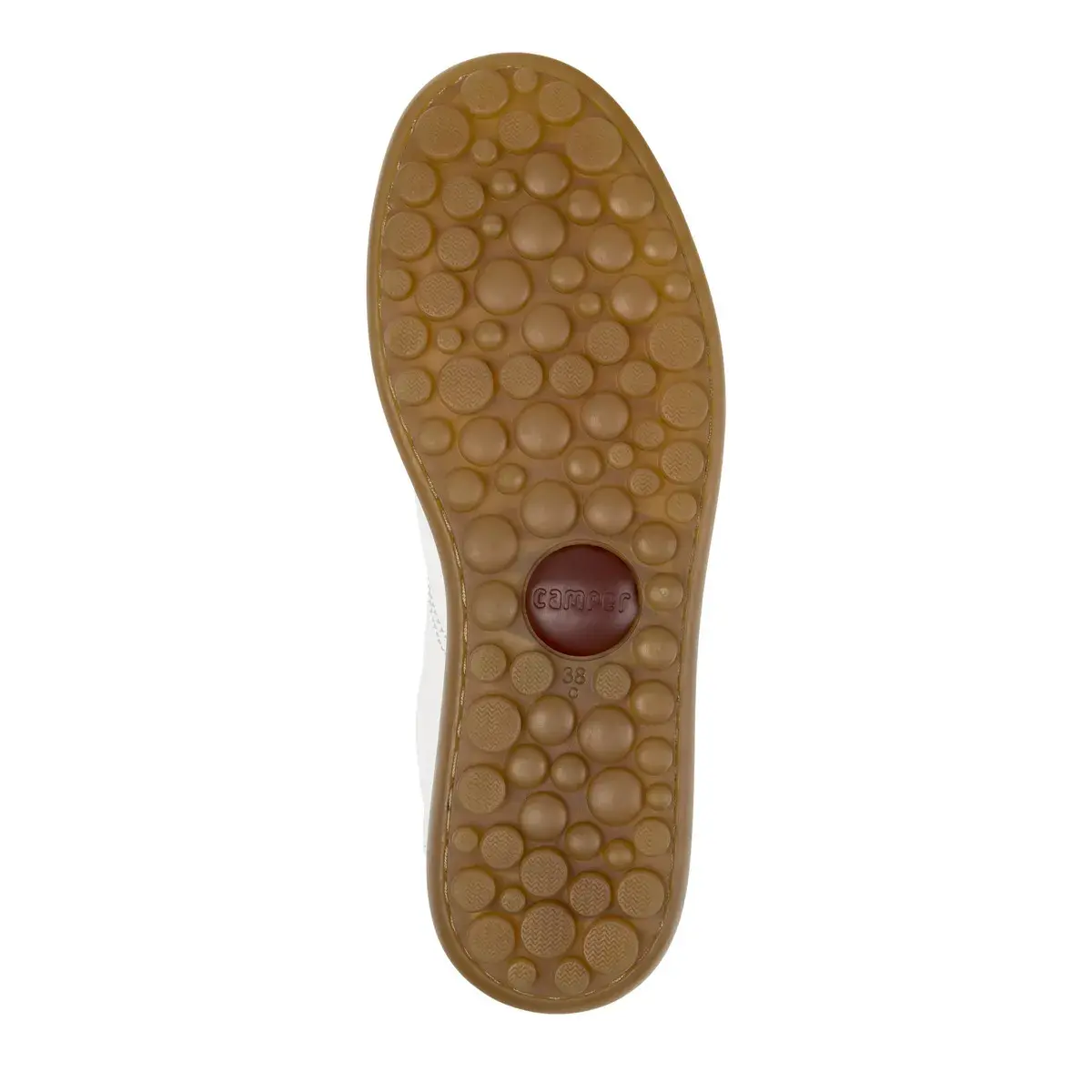 Weißer Leder Low-Top Sneaker