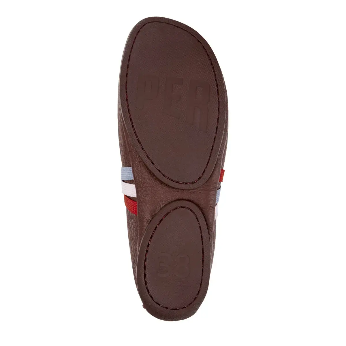 Lederballerinas mit elastischen Riemen