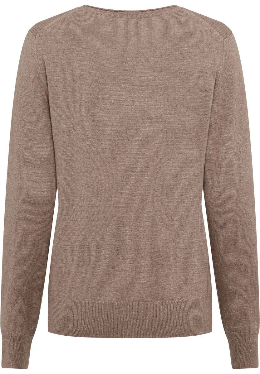 GALERIA Seide-Kaschmir Pullover "Madrid", Rundhals-Ausschnitt, für Damen, braun, 36