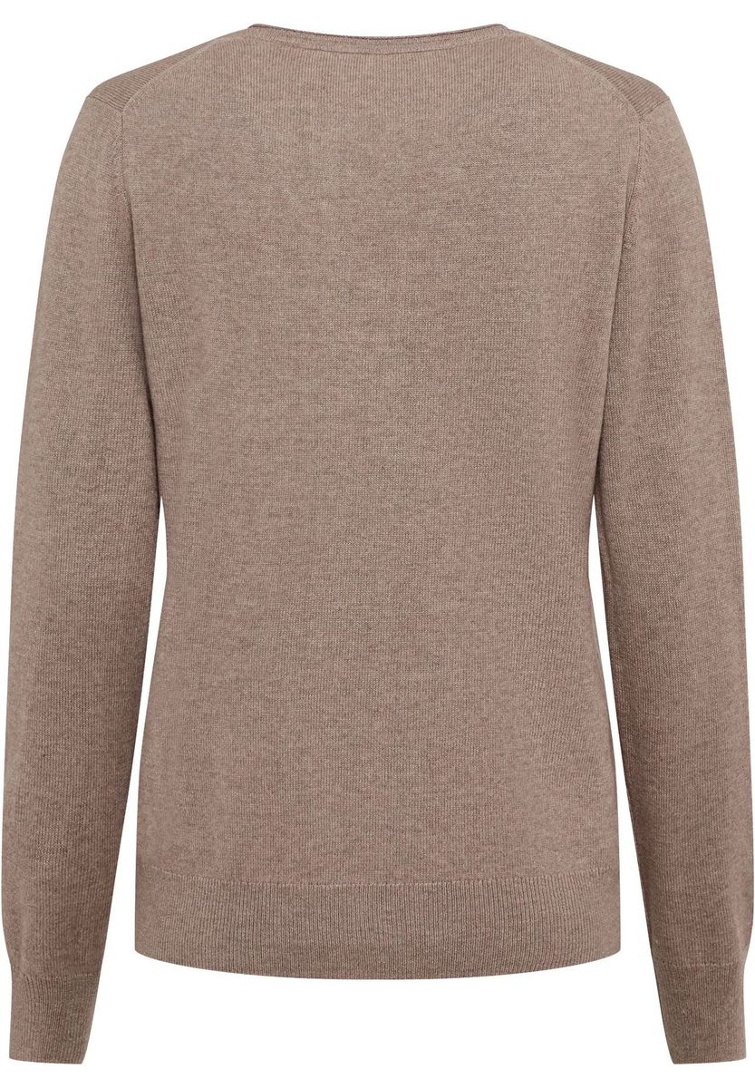 GALERIA Seide-Kaschmir Pullover "Monaco", V-Ausschnitt, für Damen, braun, 36