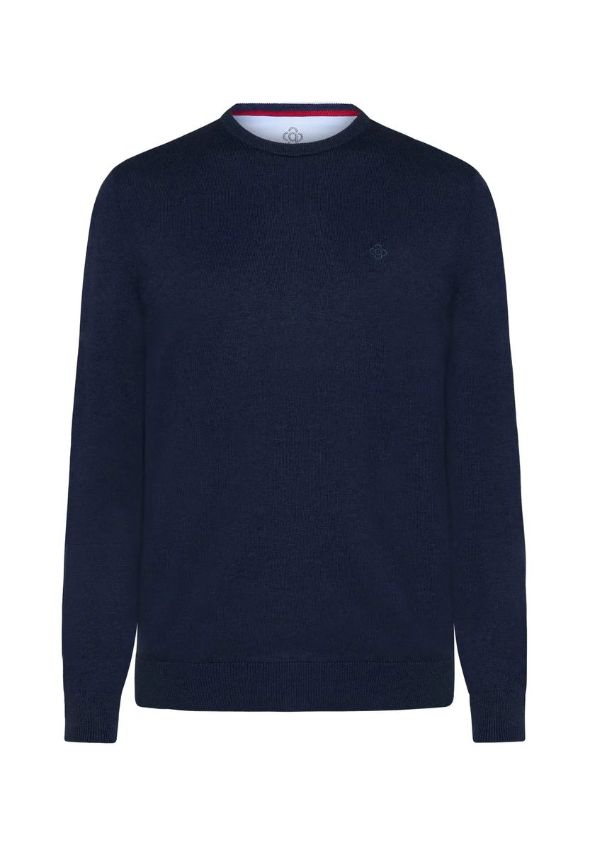 Klassischer Herren Baumwollpullover mit Rundhalsausschnitt