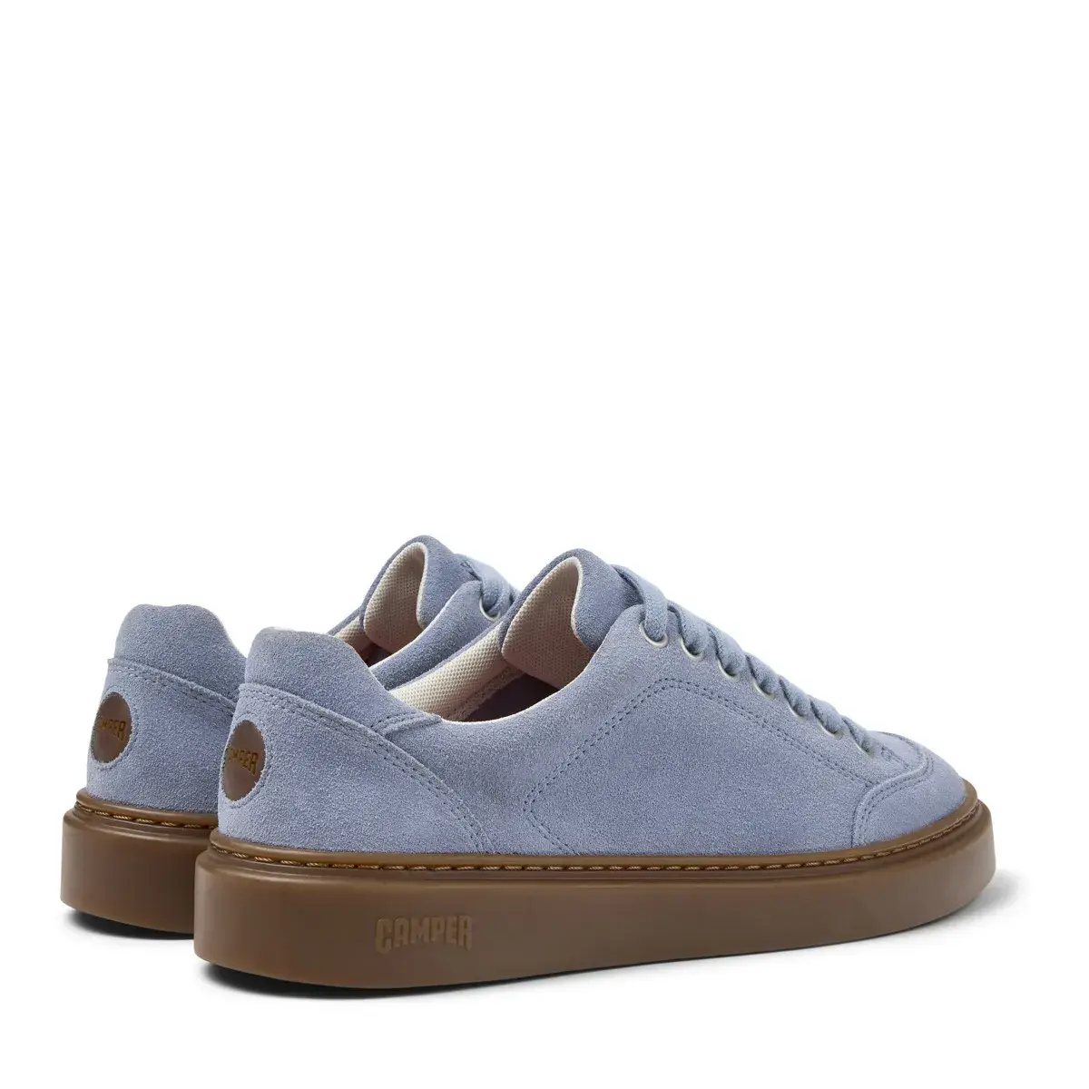 Wildleder Low-Top Sneaker mit Gummisohle