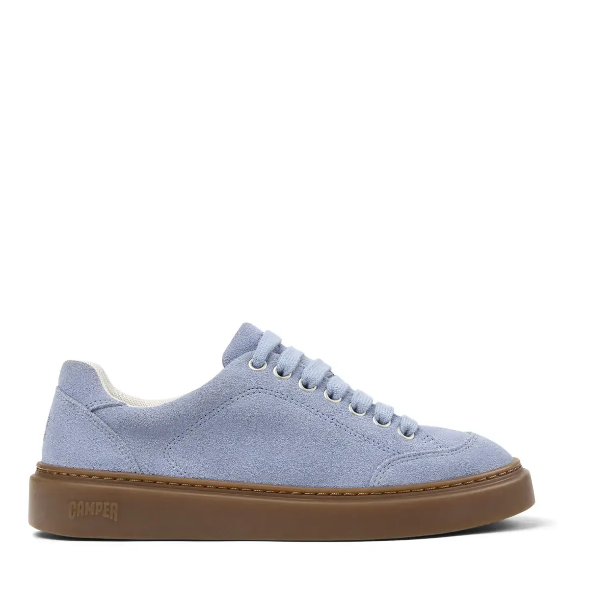 Wildleder Low-Top Sneaker mit Gummisohle