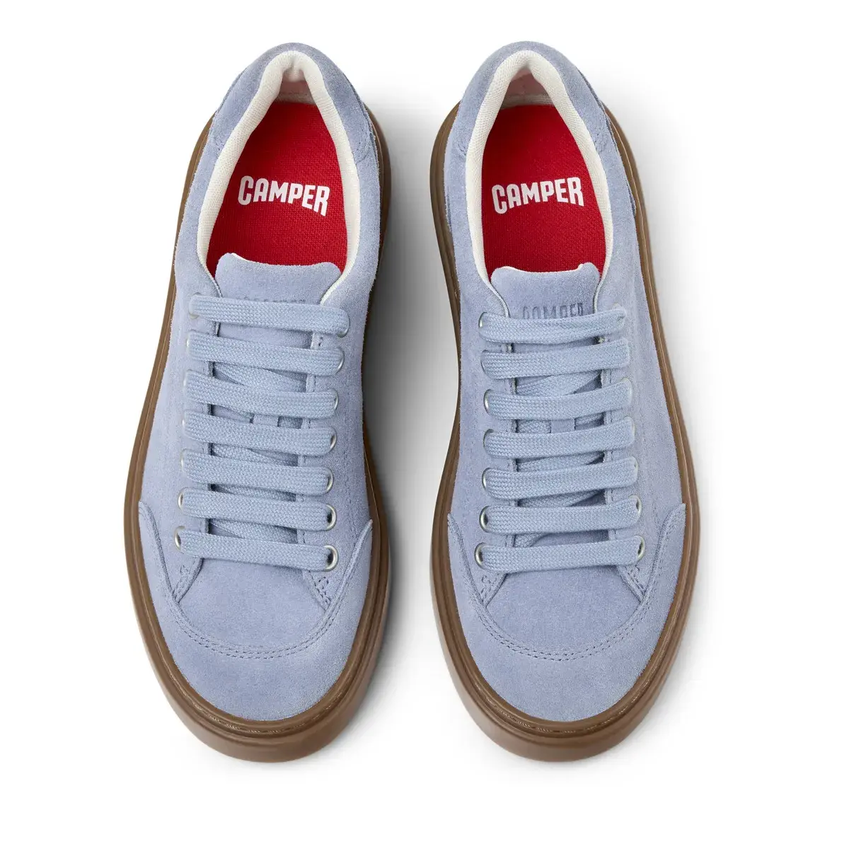Wildleder Low-Top Sneaker mit Gummisohle