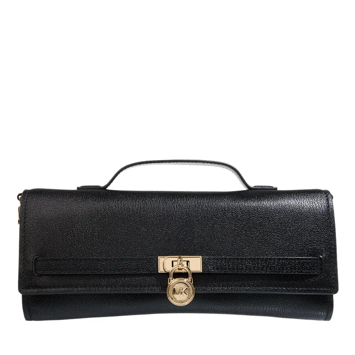 Strukturierte Leder Clutch mit Griff