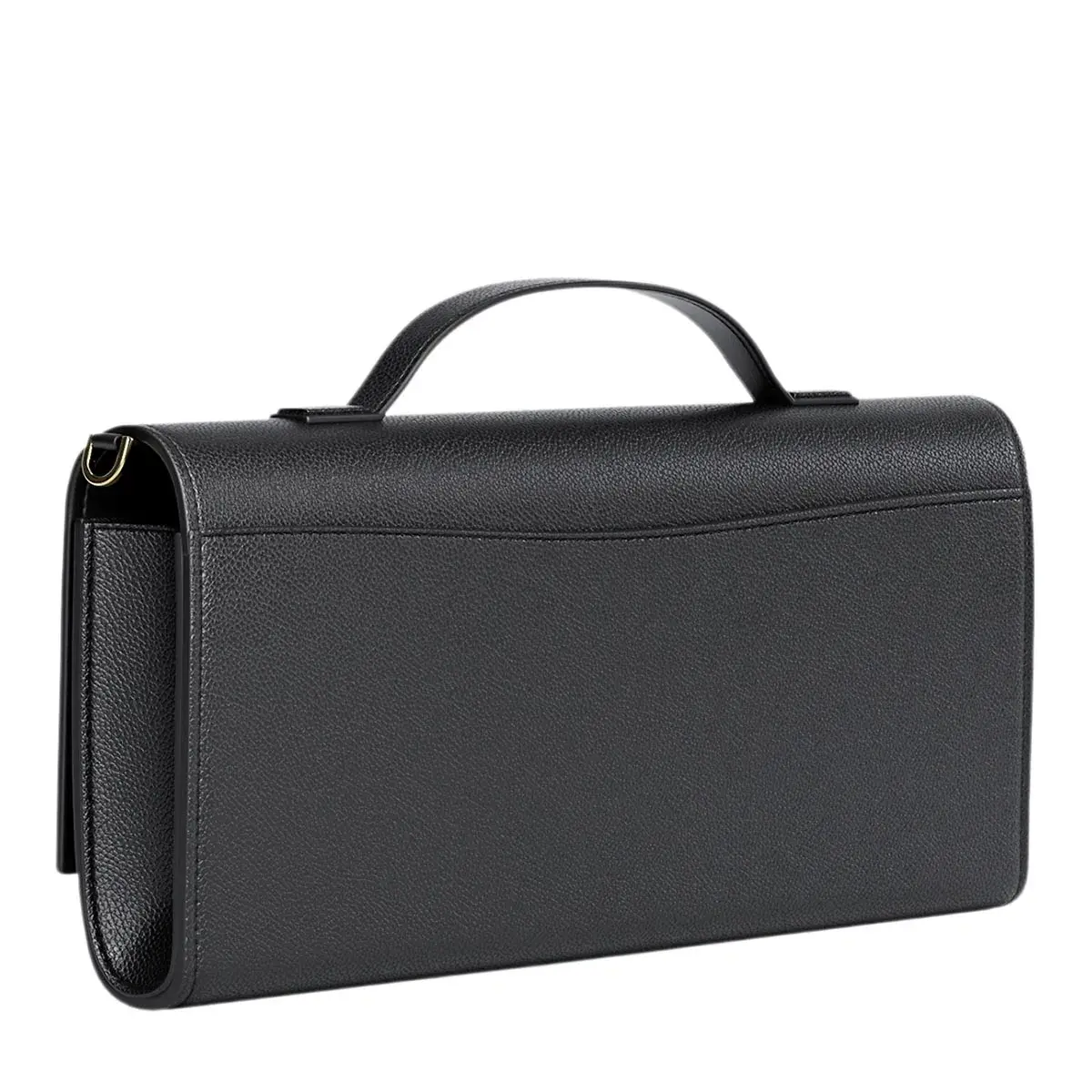 Strukturierte Leder Clutch mit Griff