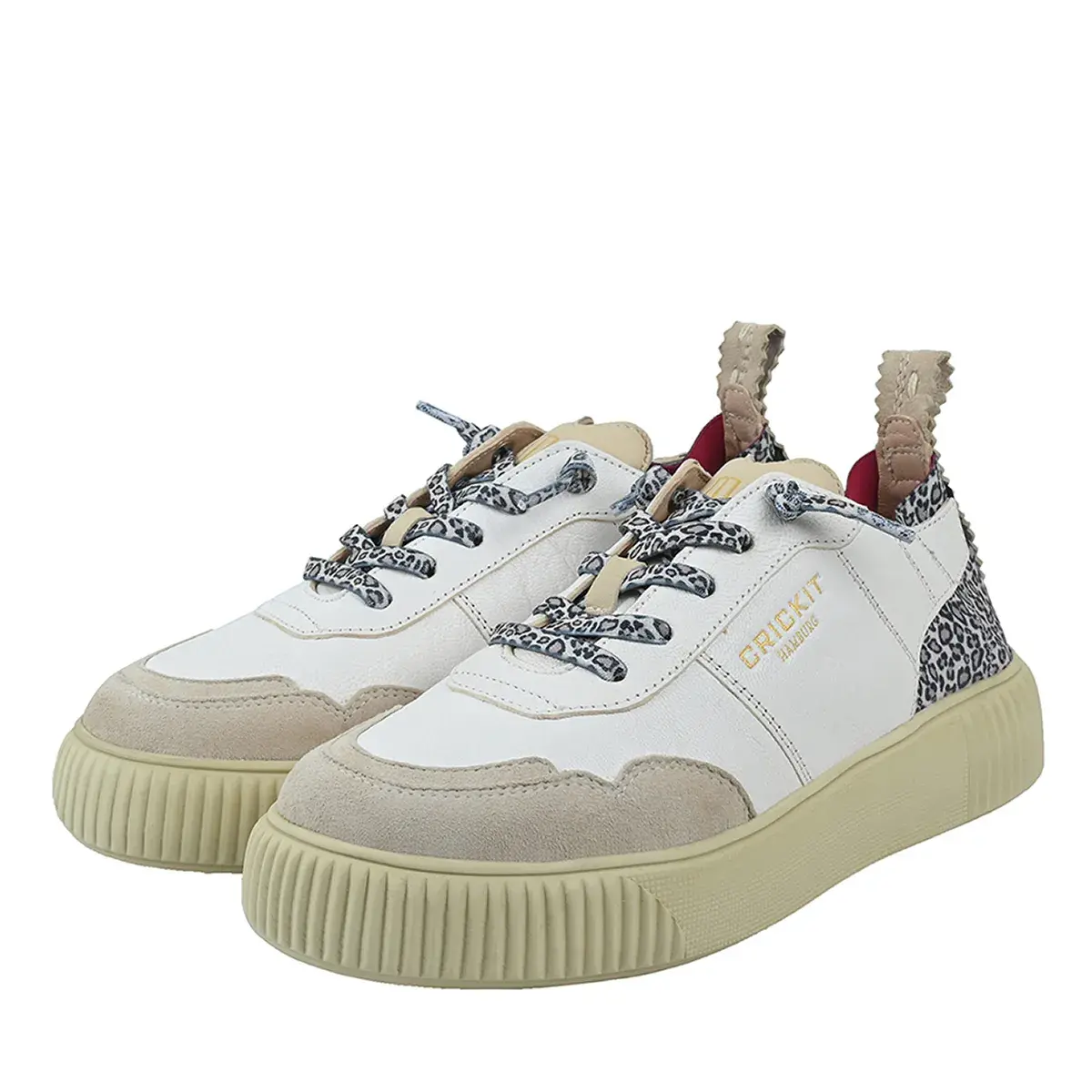 Leder Low-Top Mode Sneaker