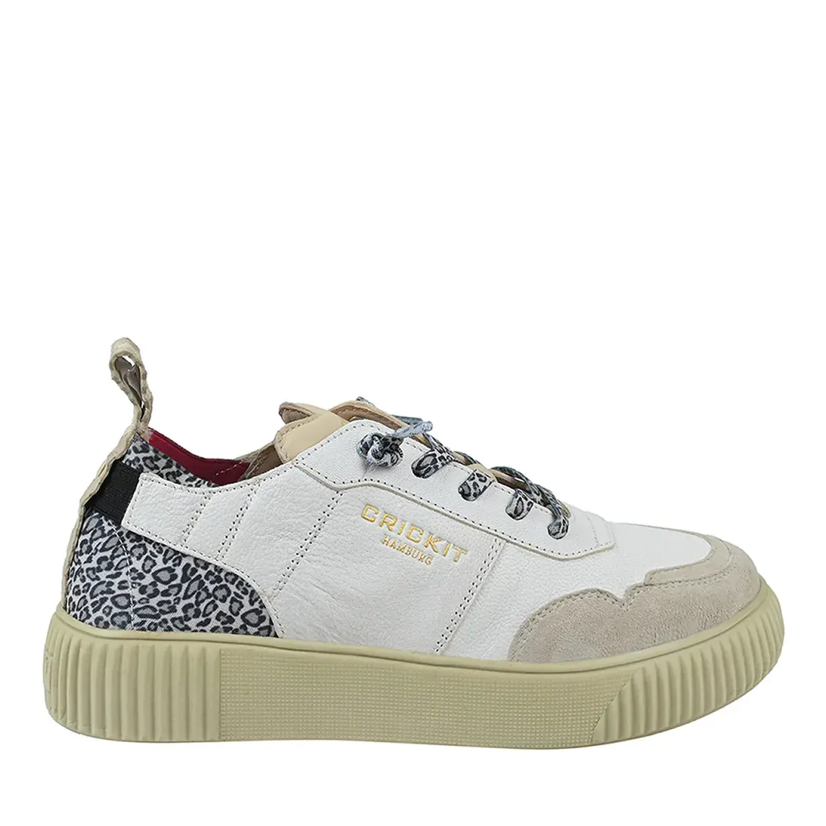 Leder Low-Top Mode Sneaker