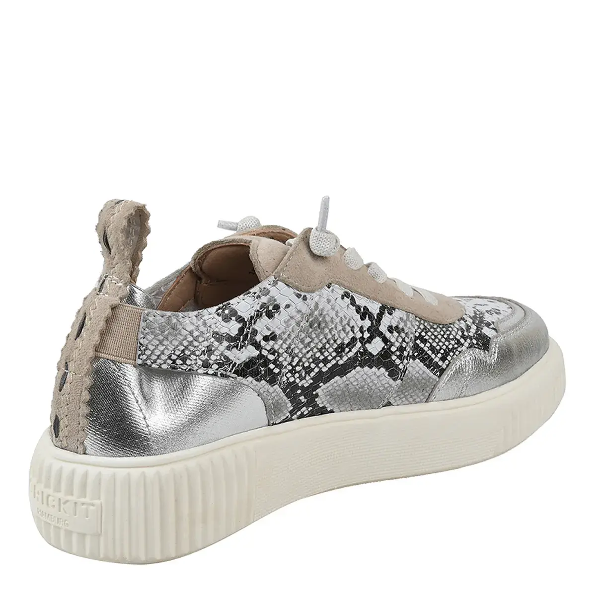 Modischer Low-Top Sneaker mit Schlangenprint