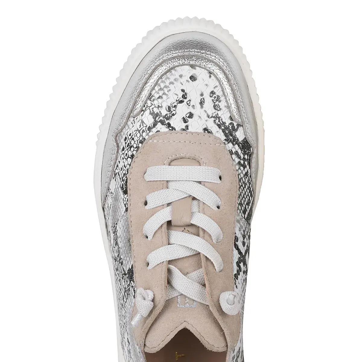 Modischer Low-Top Sneaker mit Schlangenprint