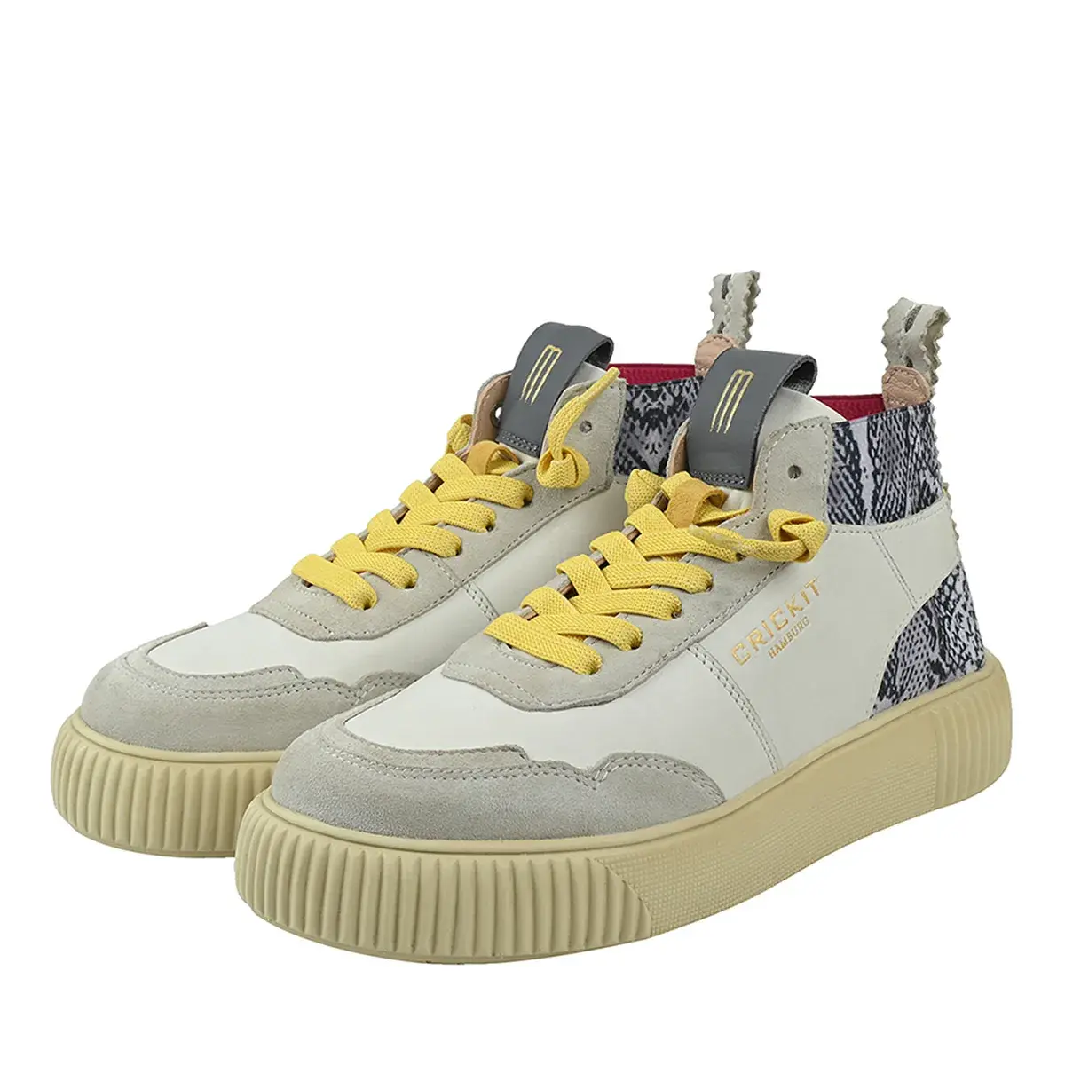 Leder High-Top Mode Sneaker