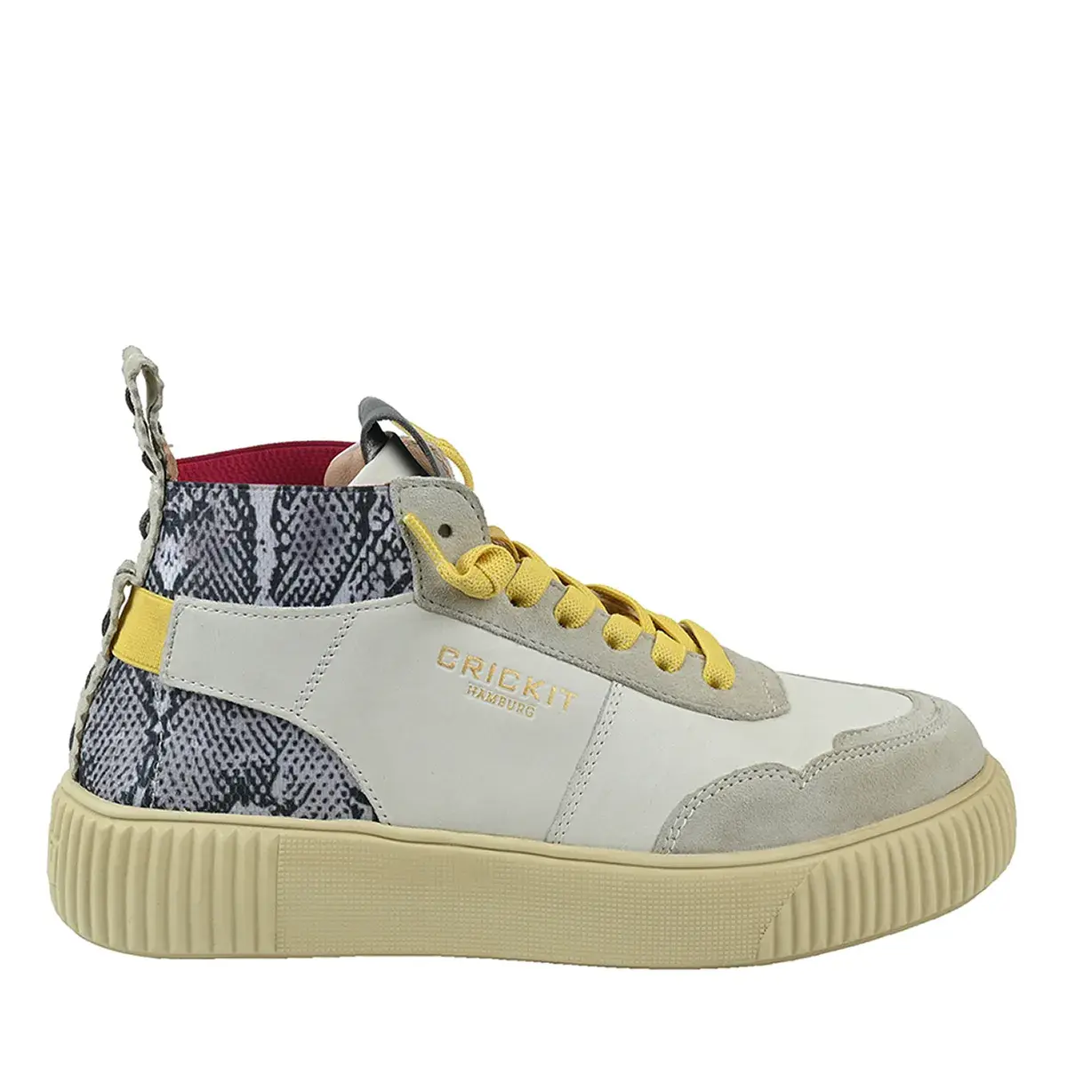 Leder High-Top Mode Sneaker