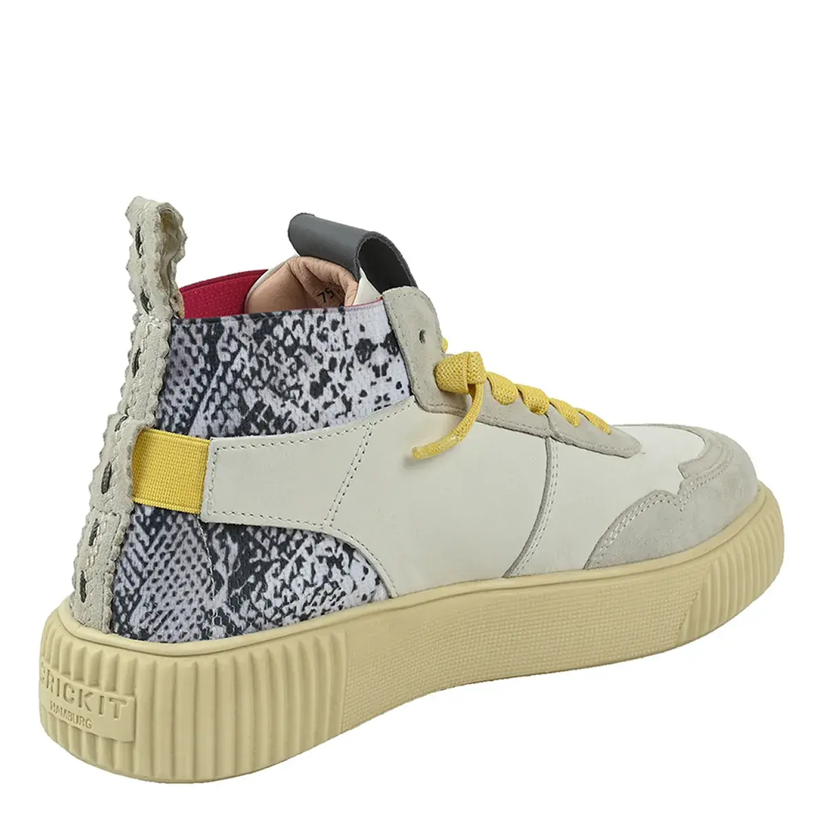 Leder High-Top Mode Sneaker