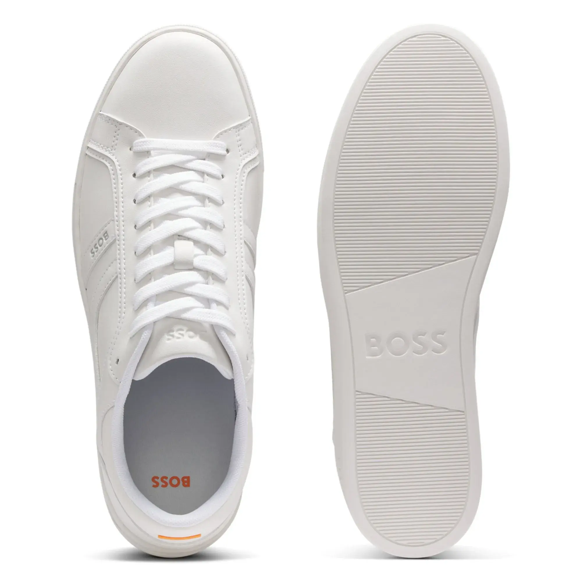 Weiße Low-Top-Sneakers
