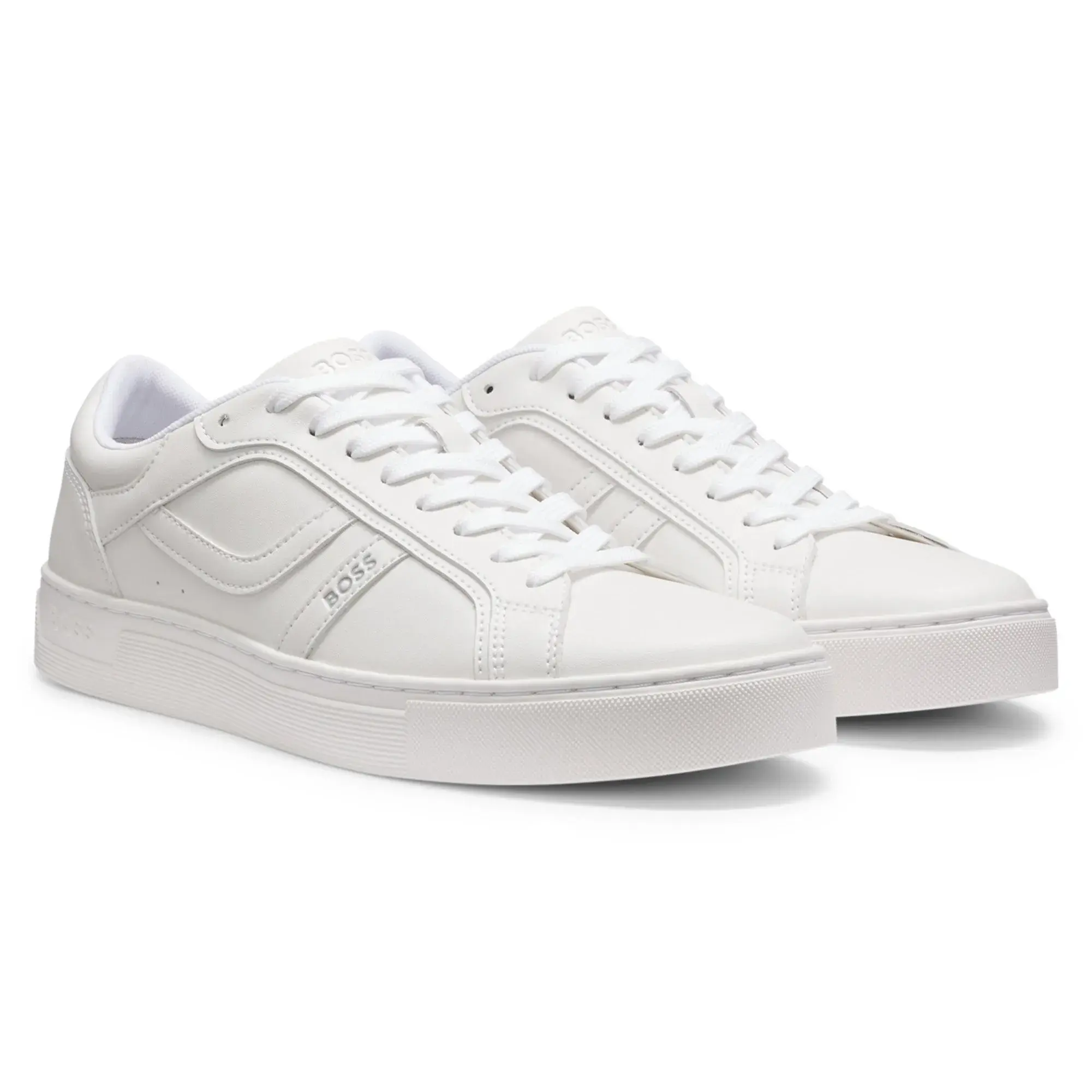Weiße Low-Top-Sneakers