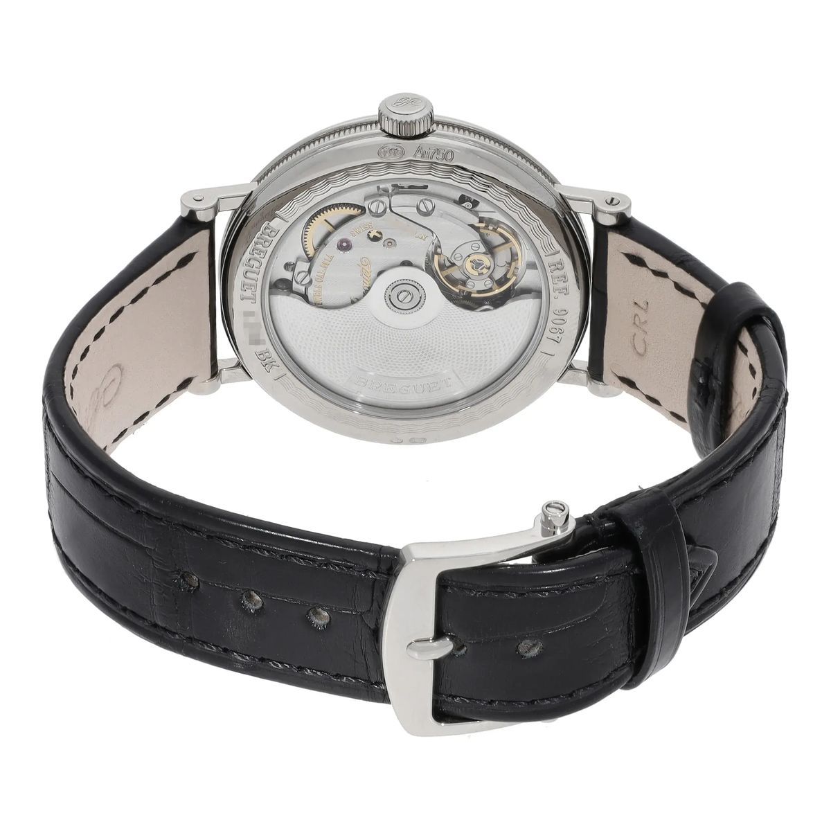 Elegante silberne Automatikuhr