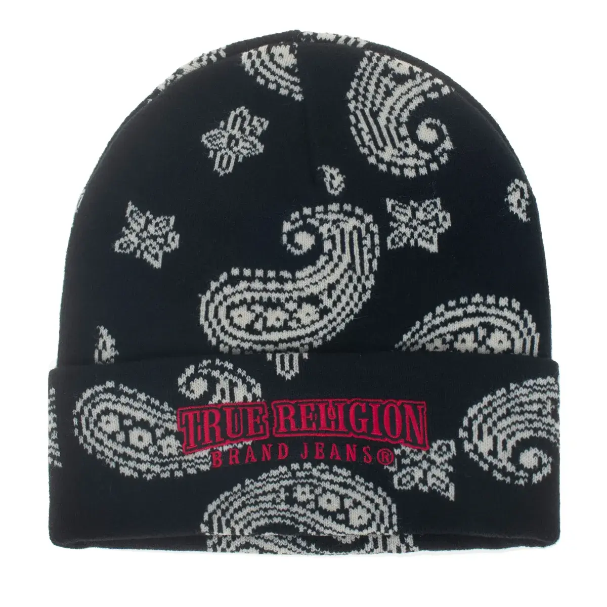 Paisley-Muster Strickmütze