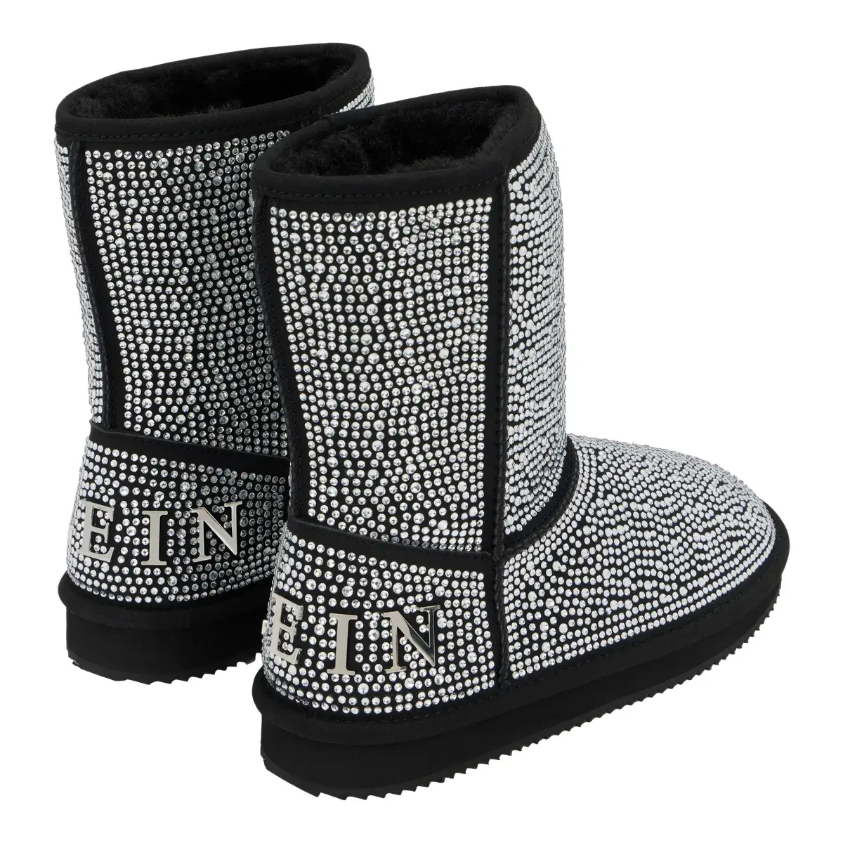 Strassverzierter Mid-Calf Stiefel