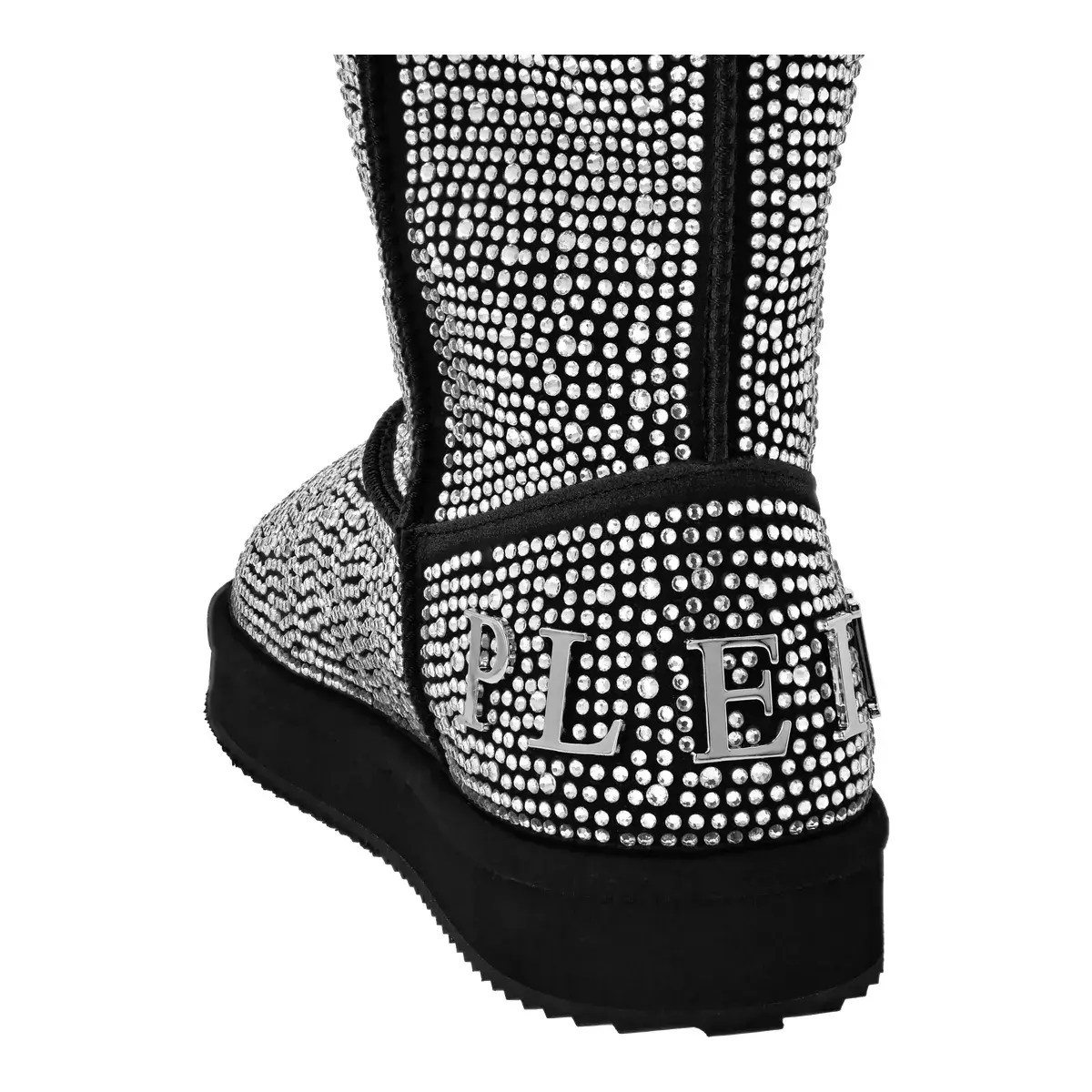 Strassverzierter Mid-Calf Stiefel