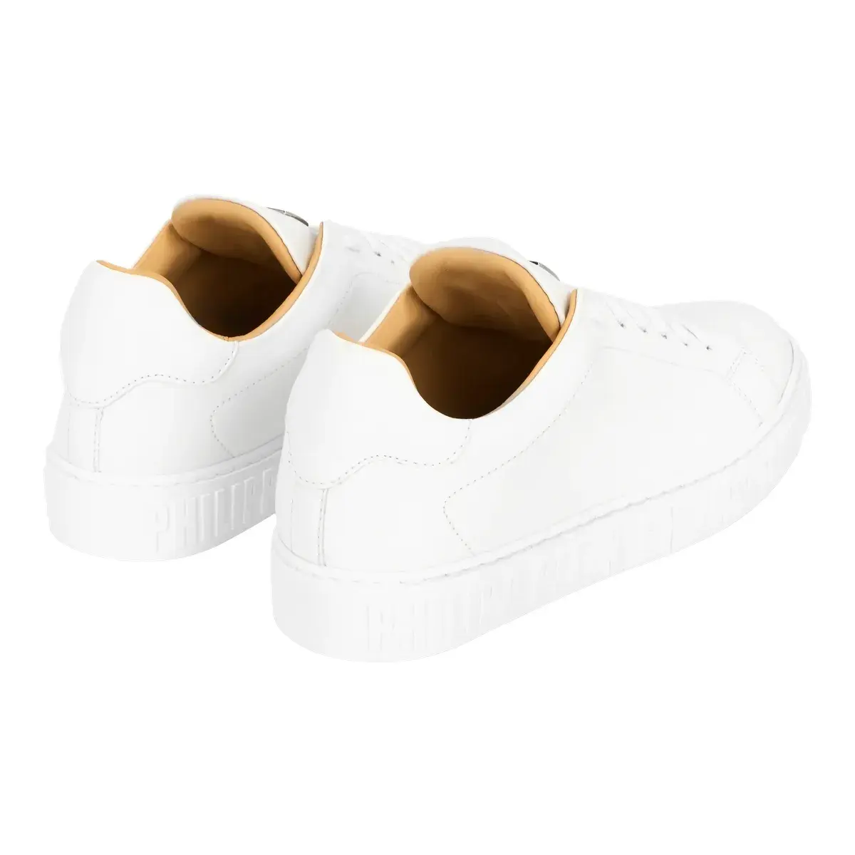 Schlichte Leder Low-Top Sneaker