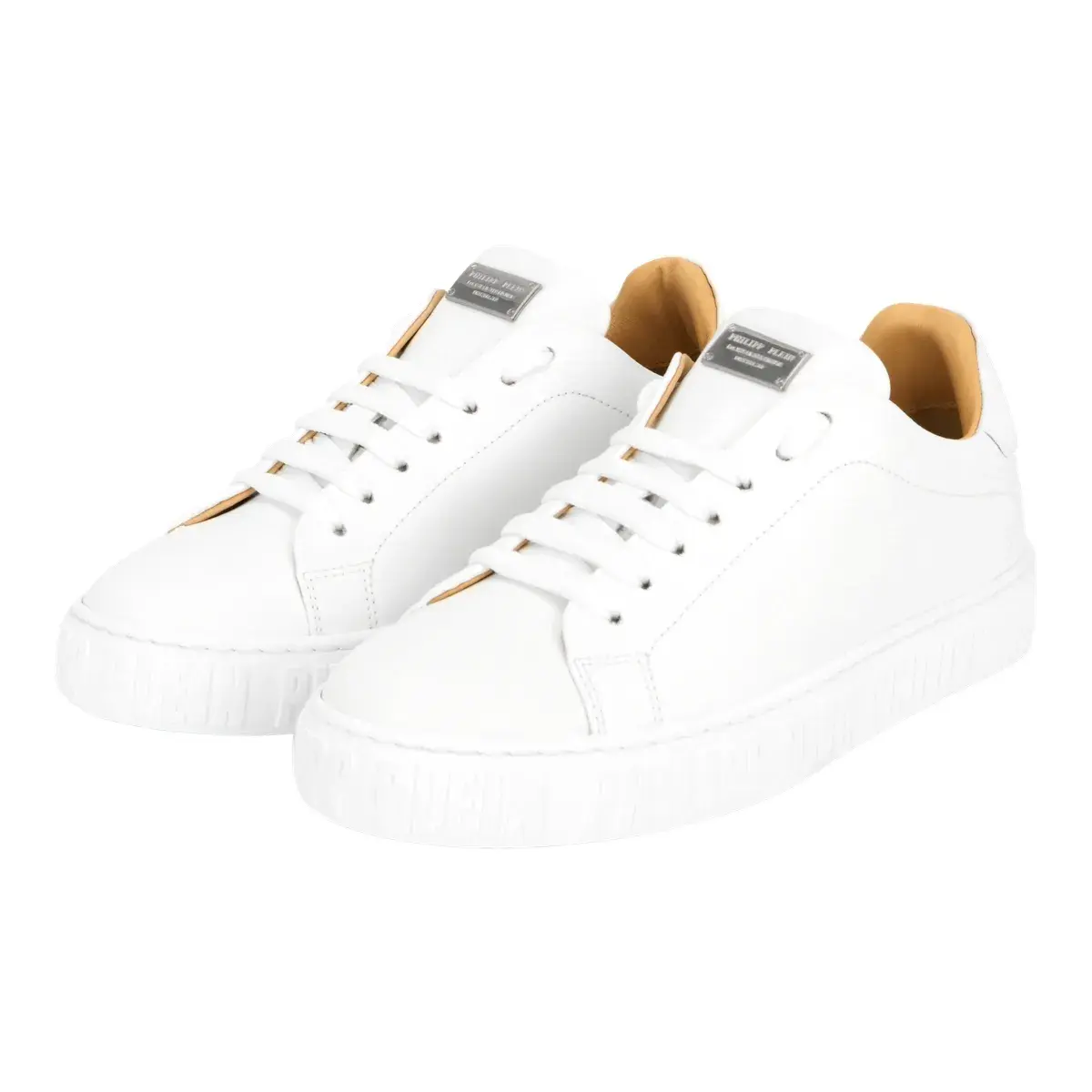 Schlichte Leder Low-Top Sneaker