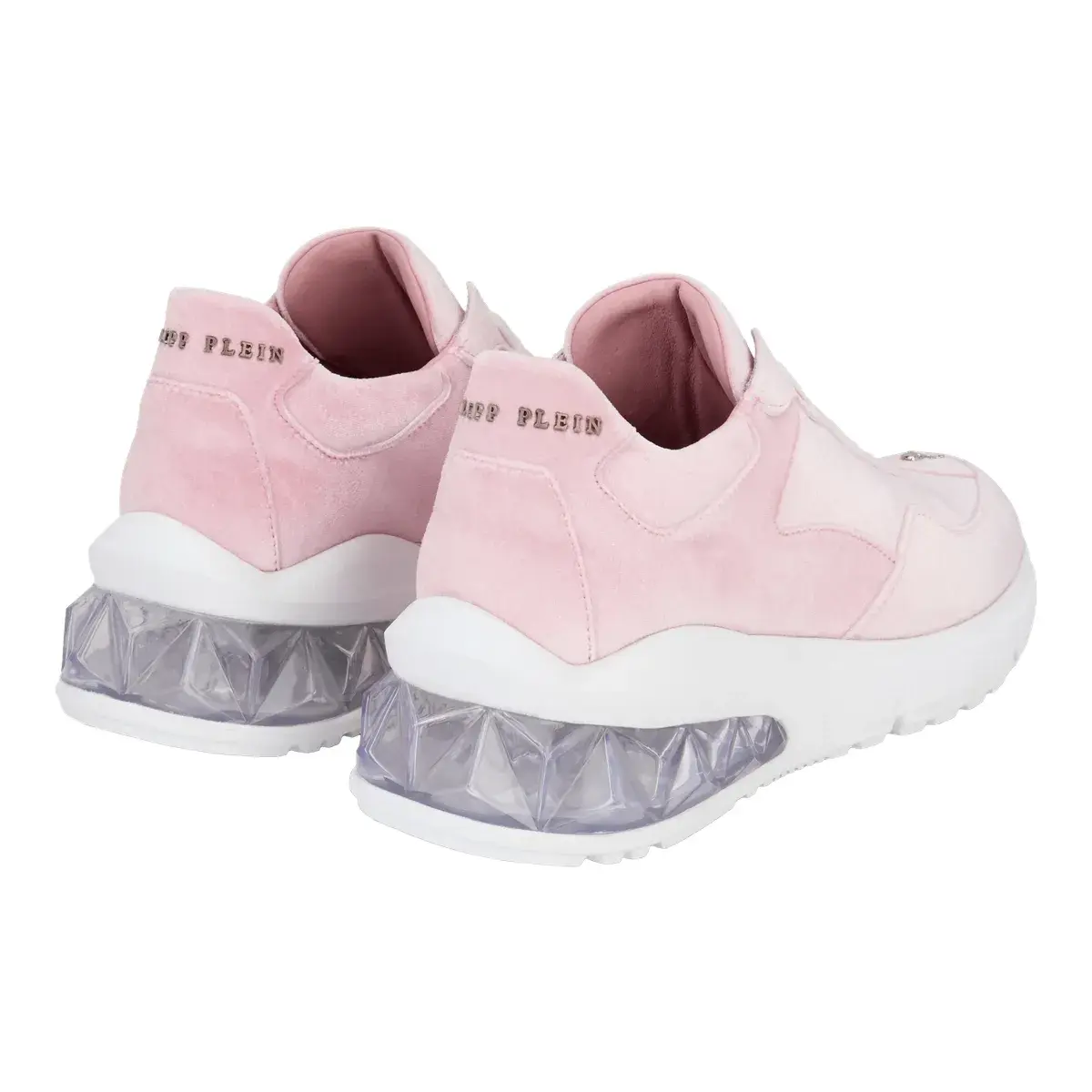 Rosa Wildleder Plateau Mode Sneaker