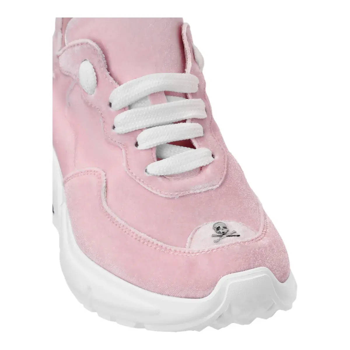 Rosa Wildleder Plateau Mode Sneaker