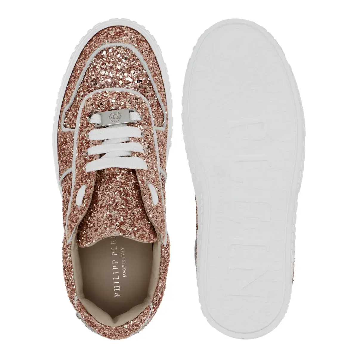 Glitzernder Low-Top-Sneaker