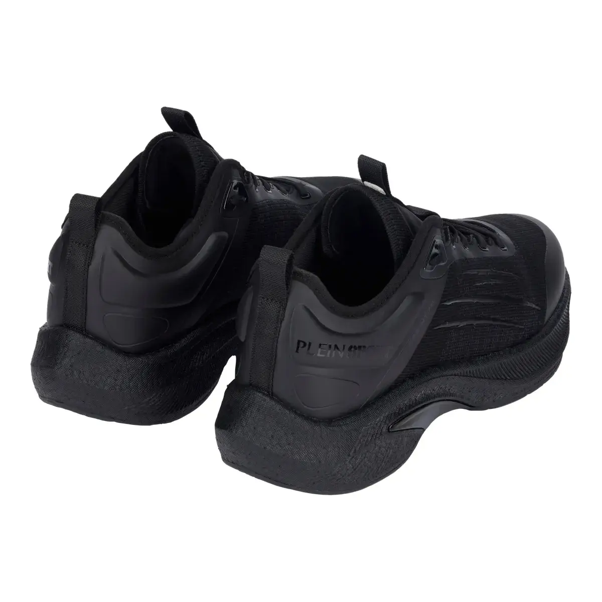 Sportliche schwarze Low-Top Laufschuhe