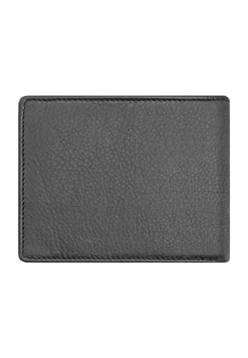 Klassische Leder-Brieftasche mit Logo-Prägung