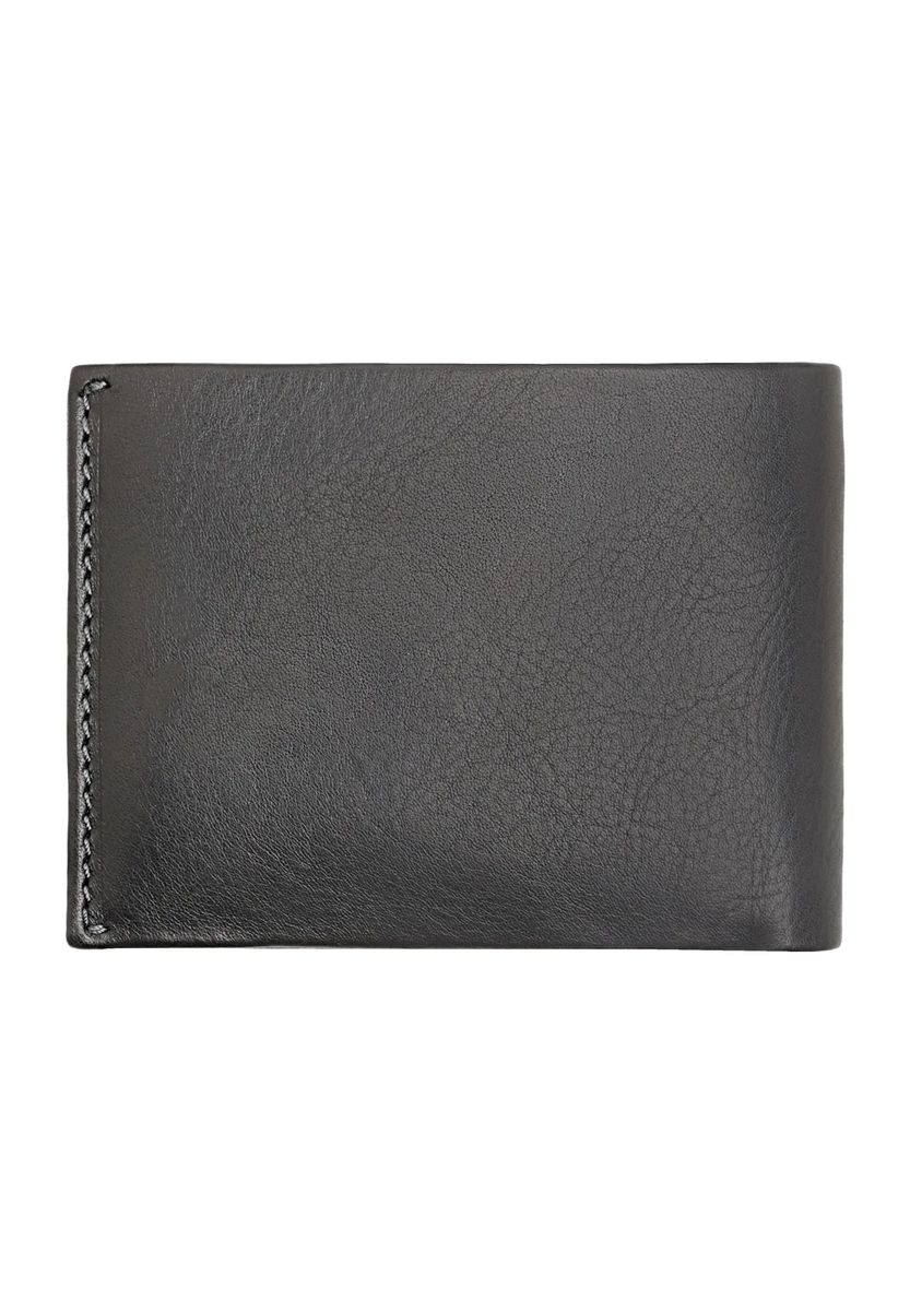 Klassische Leder-Brieftasche mit Logo-Prägung