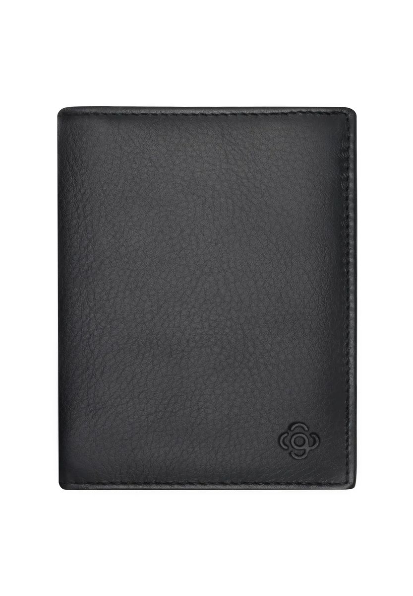 Klassische Bifold-Geldbörse aus genarbtem Leder