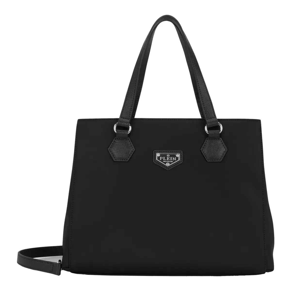 Elegante schwarze Nylon-Tragetasche