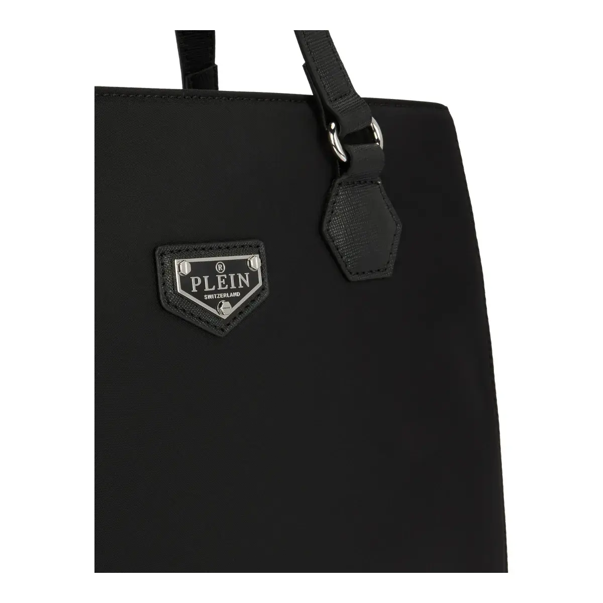 Elegante schwarze Nylon-Tragetasche