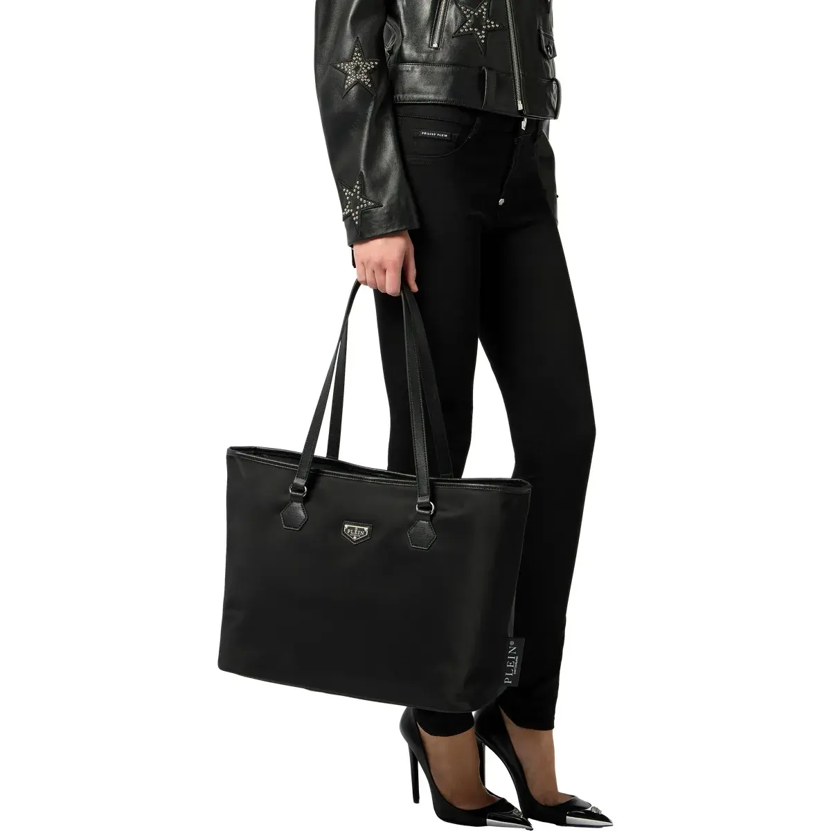 Klassische Nylon Shopper Tote